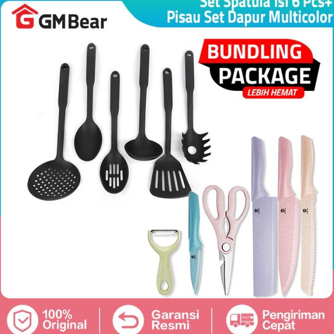 (BUNDLING) GM Bear Spatula Set 1073 + Pisau Set 1138