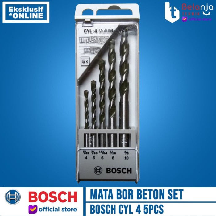 Bosch Bor Tembok Baterai Cordless GSB 185 LI 18V + Mata Bor CYL-4 5Pcs keren