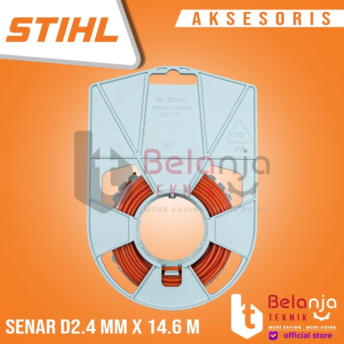 [Gunting] Stihl Senar Mesin Potong Rumput D2.4 Mm X 14.6 Meter Trimmer Line [Rumput]