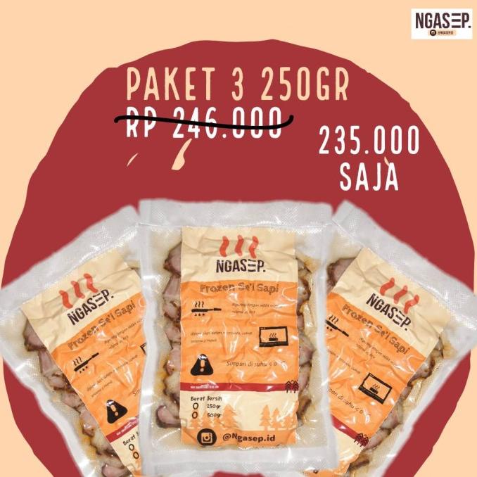 

Sei Sapi Ngasep Paket 3 250gr