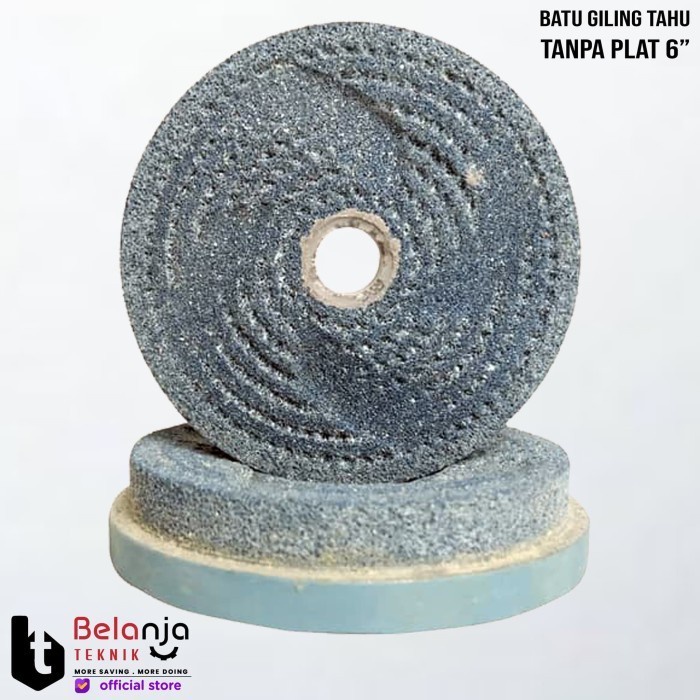 Batu Gilingan Tahu 6 Inch Plat Dudukan Tahu Kedelai 6" Inchi Giling keren