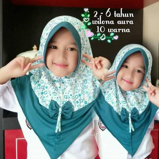 Viral Jilbab Anak Wilona Aura Polos Motif Hijab Anak Motif Murah Kerudung Anak Murah Bergo Turban An