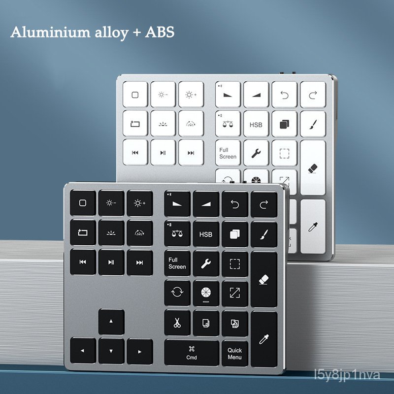 ✅&Bluetooth Numeric Keypad Rechargeable Wireless Compatible Drawing Digital Procreate Keyboard Mini 