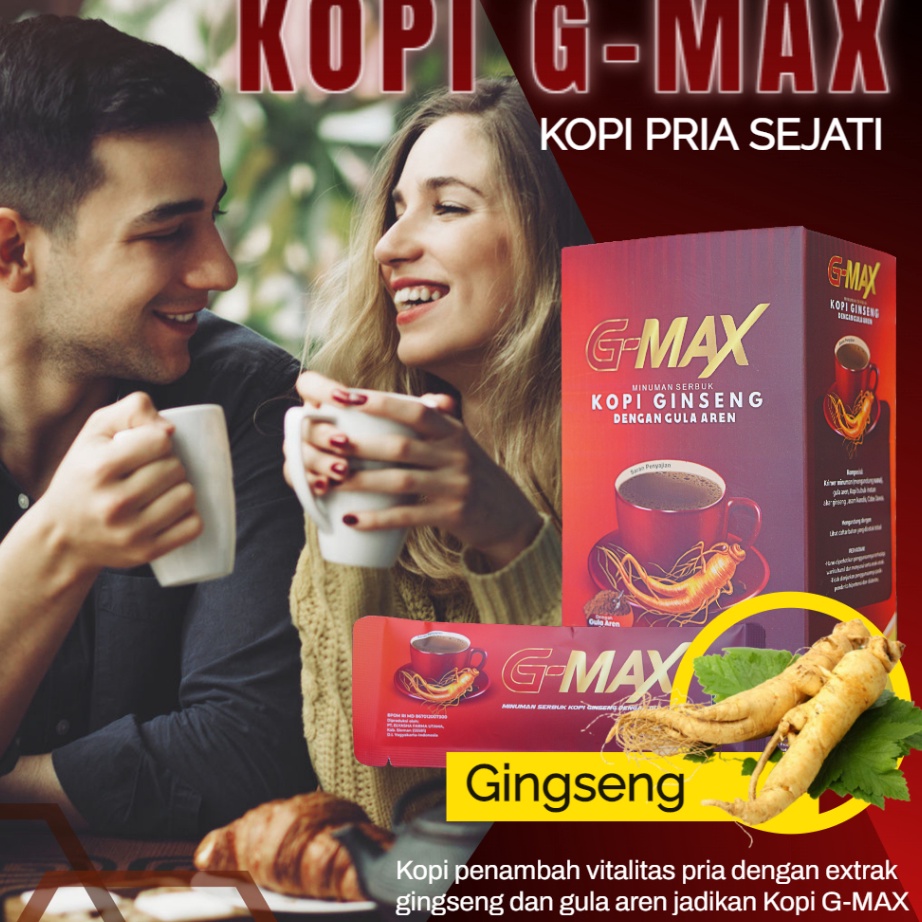 

➥❇❋ Promo Kopi Gingseng G Max Kopi Kesehatan Pria dan Wanita Harga Promo