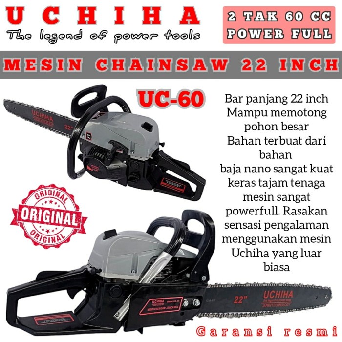 nice Chainsaw Senso mesin gergaji pemotong kayu pohon ranting merk UCHIHA