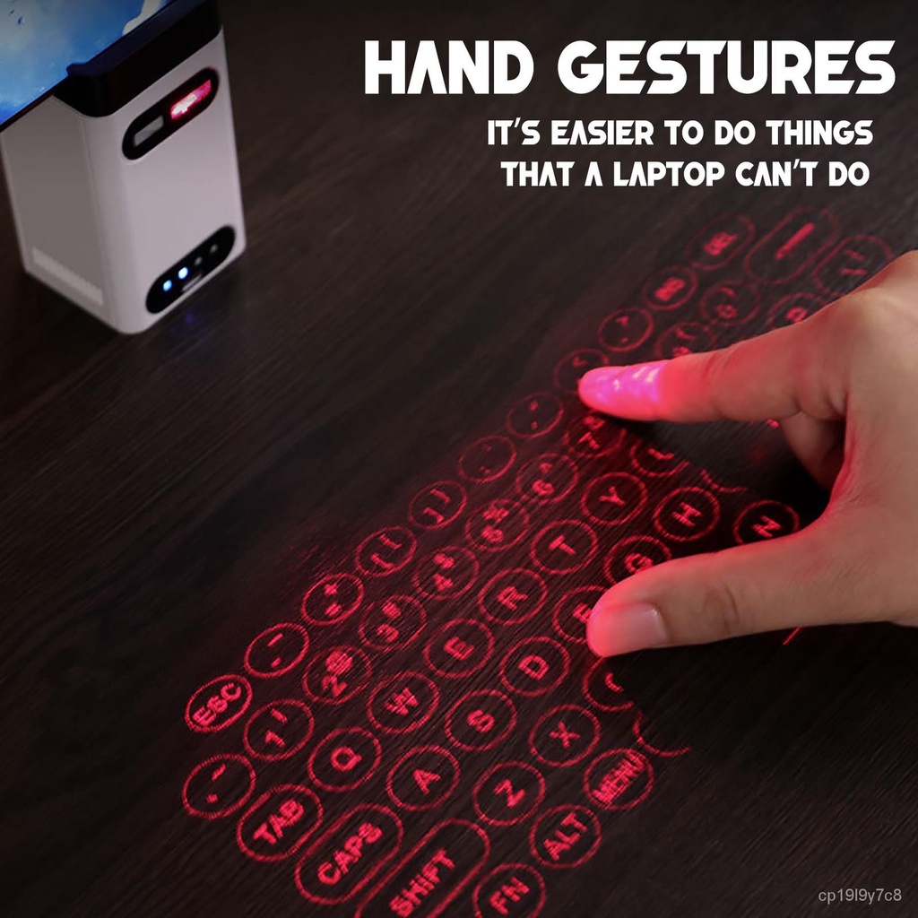 ✅&Bluetooth keyboard Wireless Virtual Projection keyboard Portable PC keypad for Iphone Android Smar