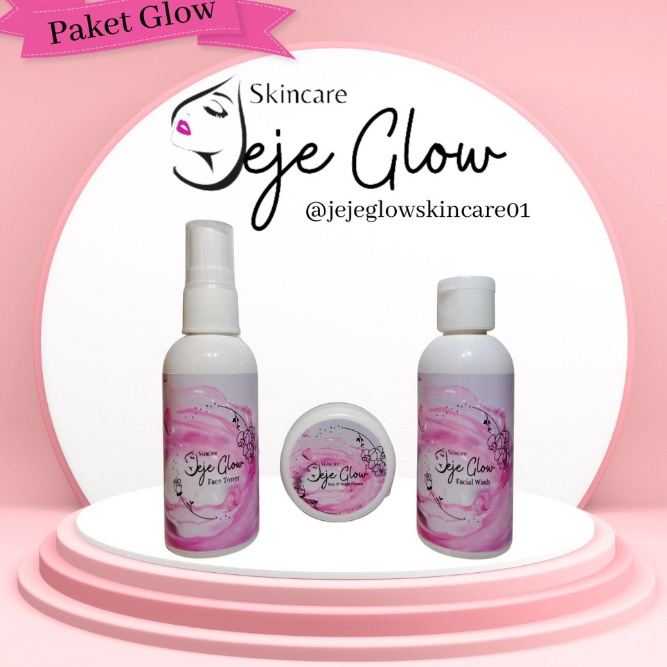 Terkini Jeje Glow Skincare Original Paket Glowing No Jelly Kecantikan Semua Kulit Wajah Best Product
