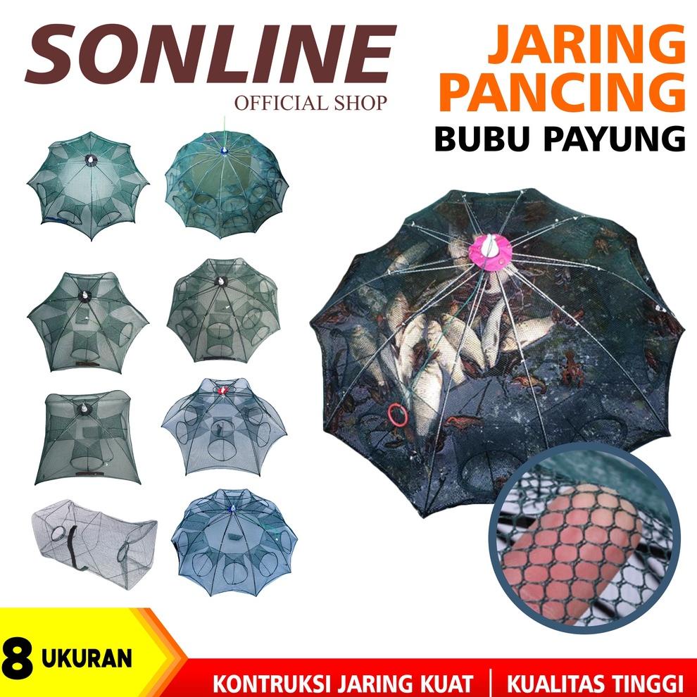 Terlaris Sonline Payung Bubu 8 Ukuran Jaring Jebakan Perangkap Udang Ikan Kepiting Model Payung 2/4/