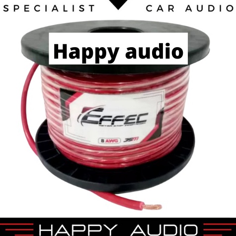 ➾0NC Kabel Power Audio Mobil 8 AWG High End Power Cable Kabel Strum Kabel ACCU Merk Effec Harga Per 