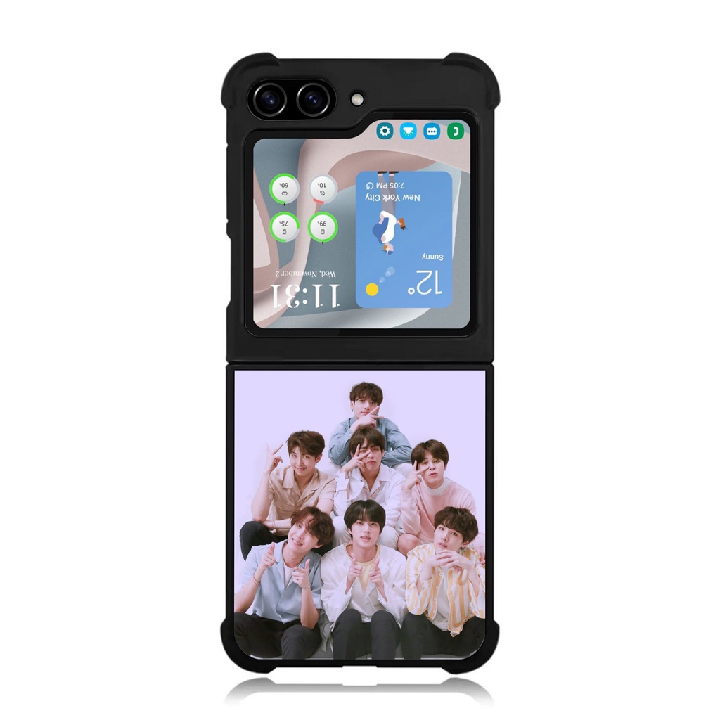 Case Casing Softcase Cover Samsung Galaxy Z Flip Fold 5 4 3 5g BTS BF007