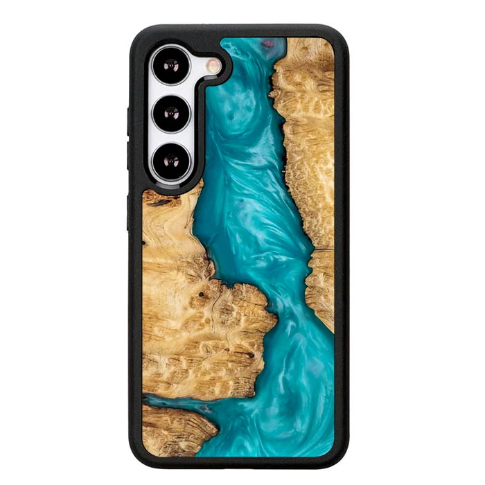 Casing Case Samsung A54 A34 A14 5G Wood Resin DF233