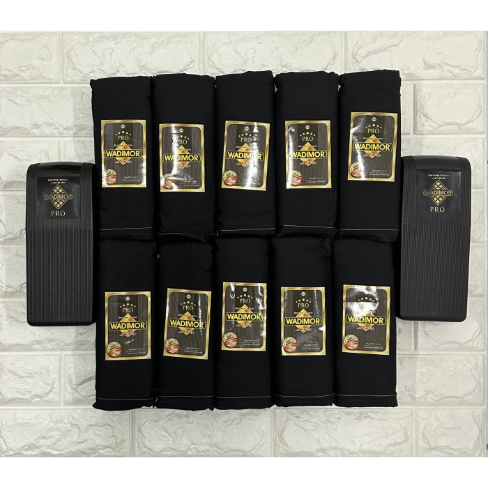 Grosir 10 Pcs Sarung Wadimor Pro motif Polos Hitam Tumpal (X8P5) COD Souvenir Umrah Medium Travel Pr