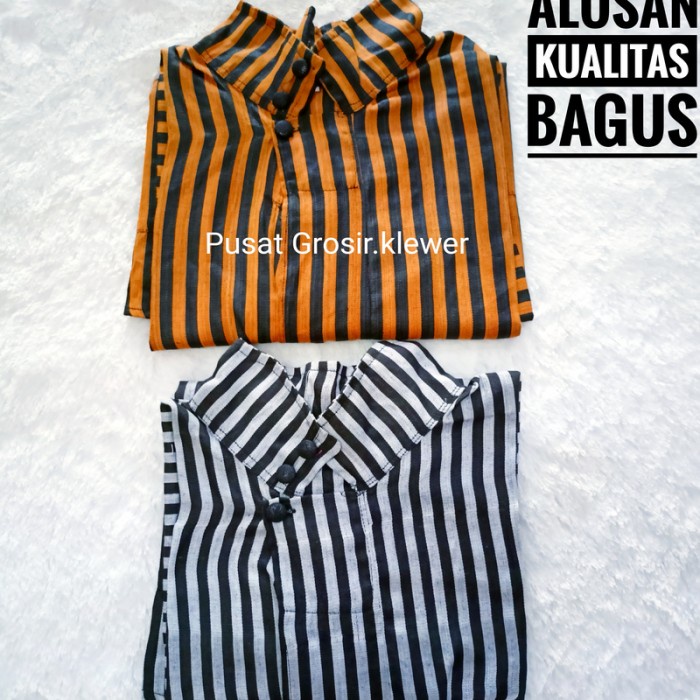 Baju Surjan Lurik Alusan Bahan Premis Katun Halus/Pakaian Adat Jawa