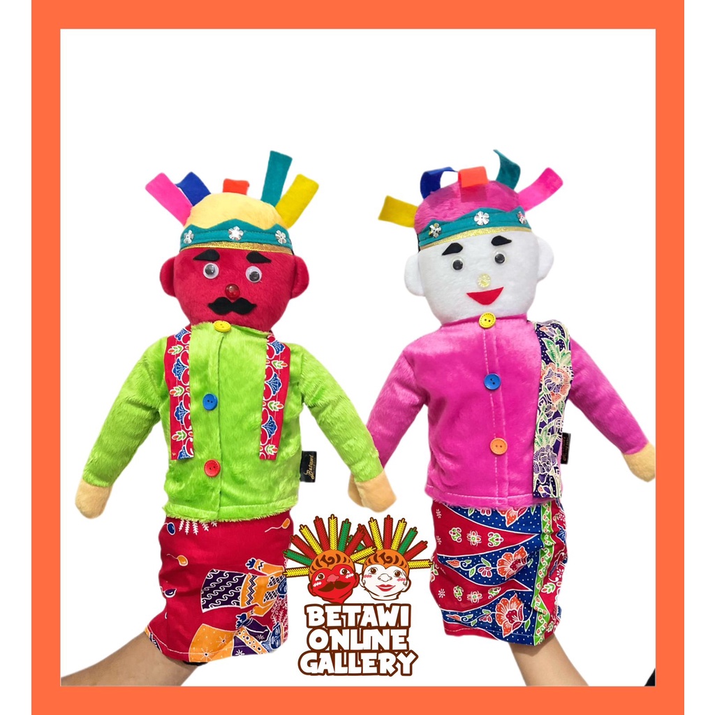 Boneka Ondel-ondel Sepasang / Boneka Ondel Masuk Tangan