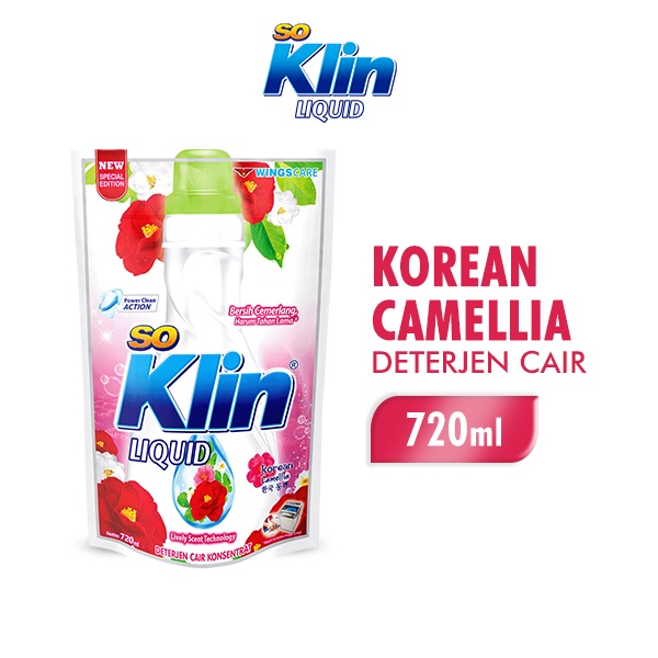 Promo Harga So Klin Liquid Detergent Korean Camelia 750 ml - Shopee