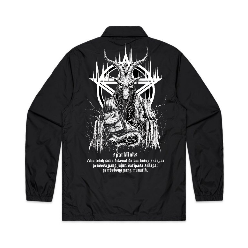 Sparklinks Coach Jacket Satanic sinner Hitam Keren