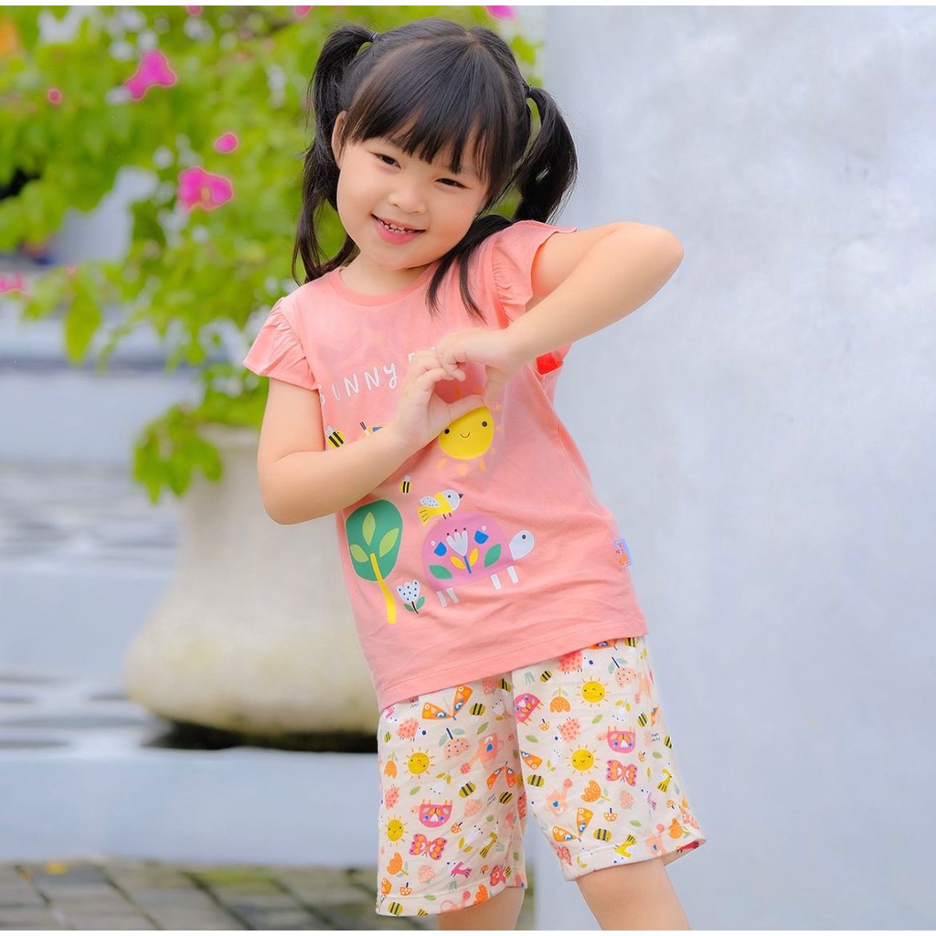 Velvet Junior Setelan Baby Doll Ruffle Girl Series / Setelan Anak 1-5 Tahun