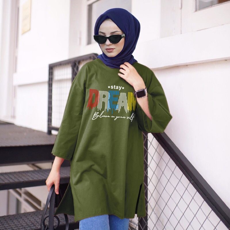 RILLO - Atasan oversize basic dewie motif Ld 135