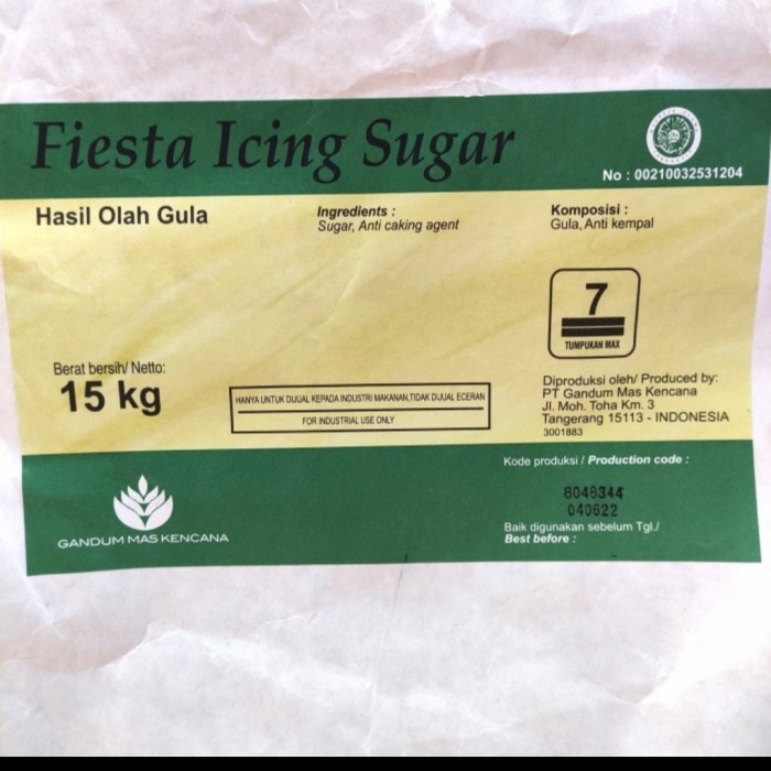 

FIESTA ICING SUGAR 1 BAL(15KG)