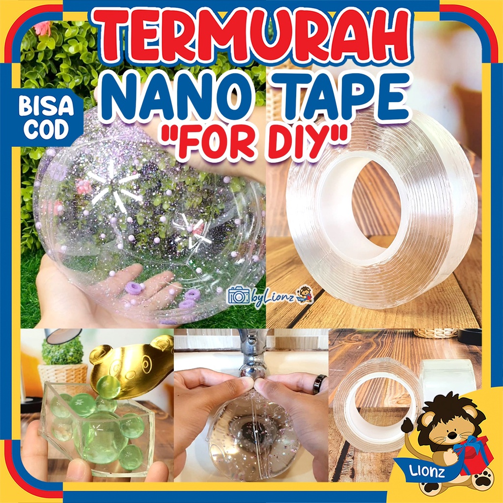 Nano Double Tape Solasi Perekat Bening Kuat dan Elastis