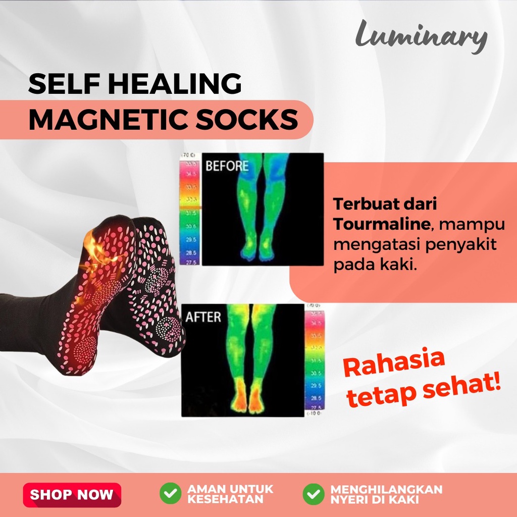 Kaos Kaki Terapi Pemanas Penghangat Foot Support Tourmaline Magnetic Therapy Anti Pegal Bau Bengkak Nyaman dan Aman Miracle Copper Compression Socks Meningkatkan mikrosirkulasi Alat Bantu  Refleksi Akupuntur menghilangkan kelelahan dan meredakan sakit mel