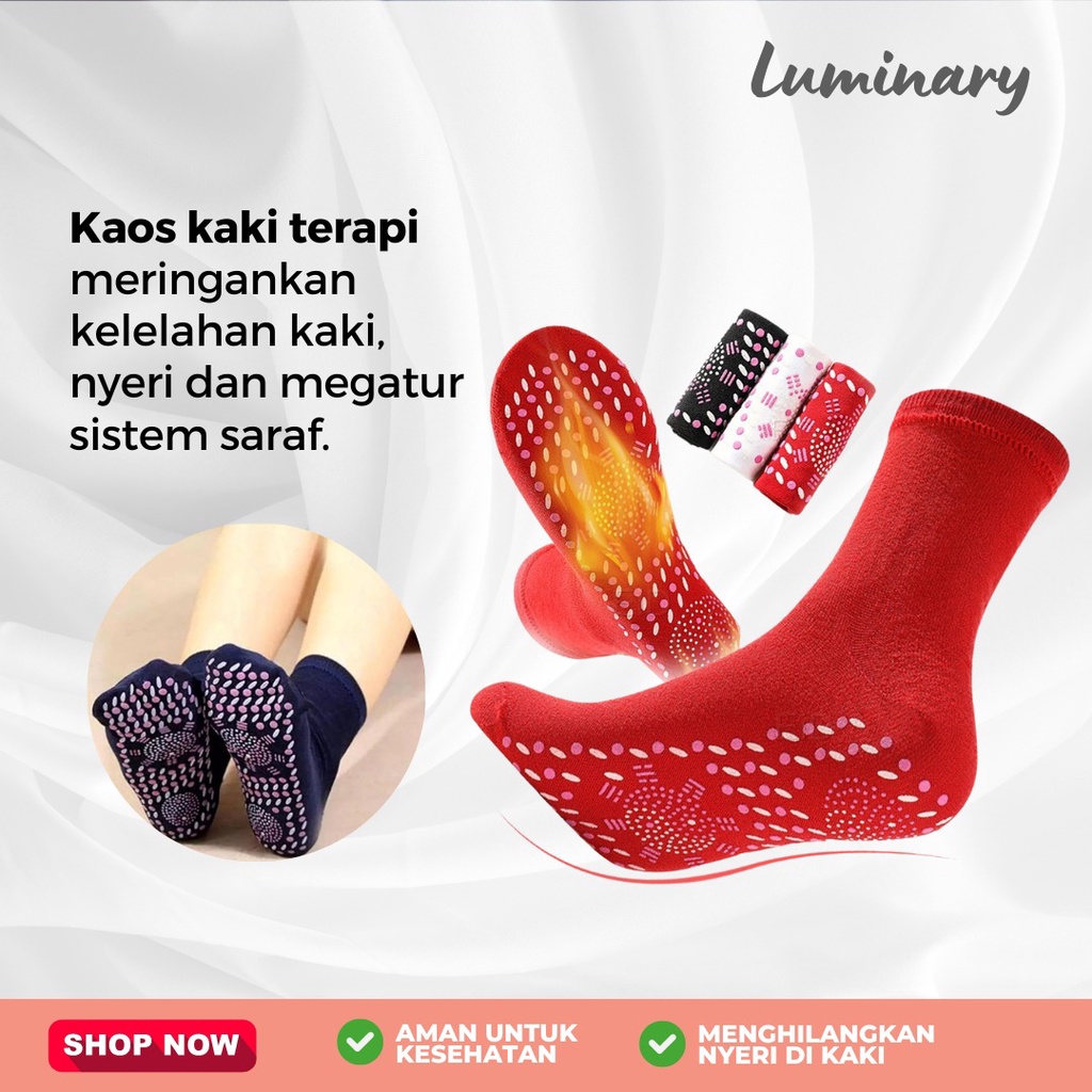 Kaos Kaki Terapi Pemanas Penghangat Foot Support Tourmaline Magnetic Therapy Anti Pegal Bau Bengkak Nyaman dan Aman Miracle Copper Compression Socks Meningkatkan mikrosirkulasi Alat Bantu  Refleksi Akupuntur menghilangkan kelelahan dan meredakan sakit mel