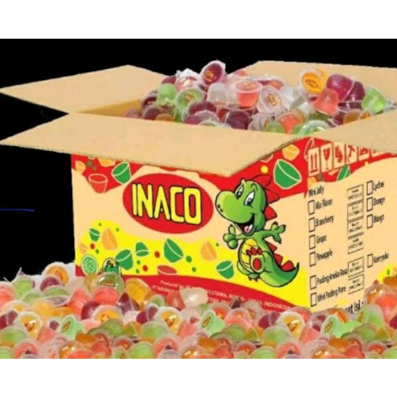 

N_S_Y Jelly Inaco tekstur kenyal khas jelly 1kg (isi 64) variant mix