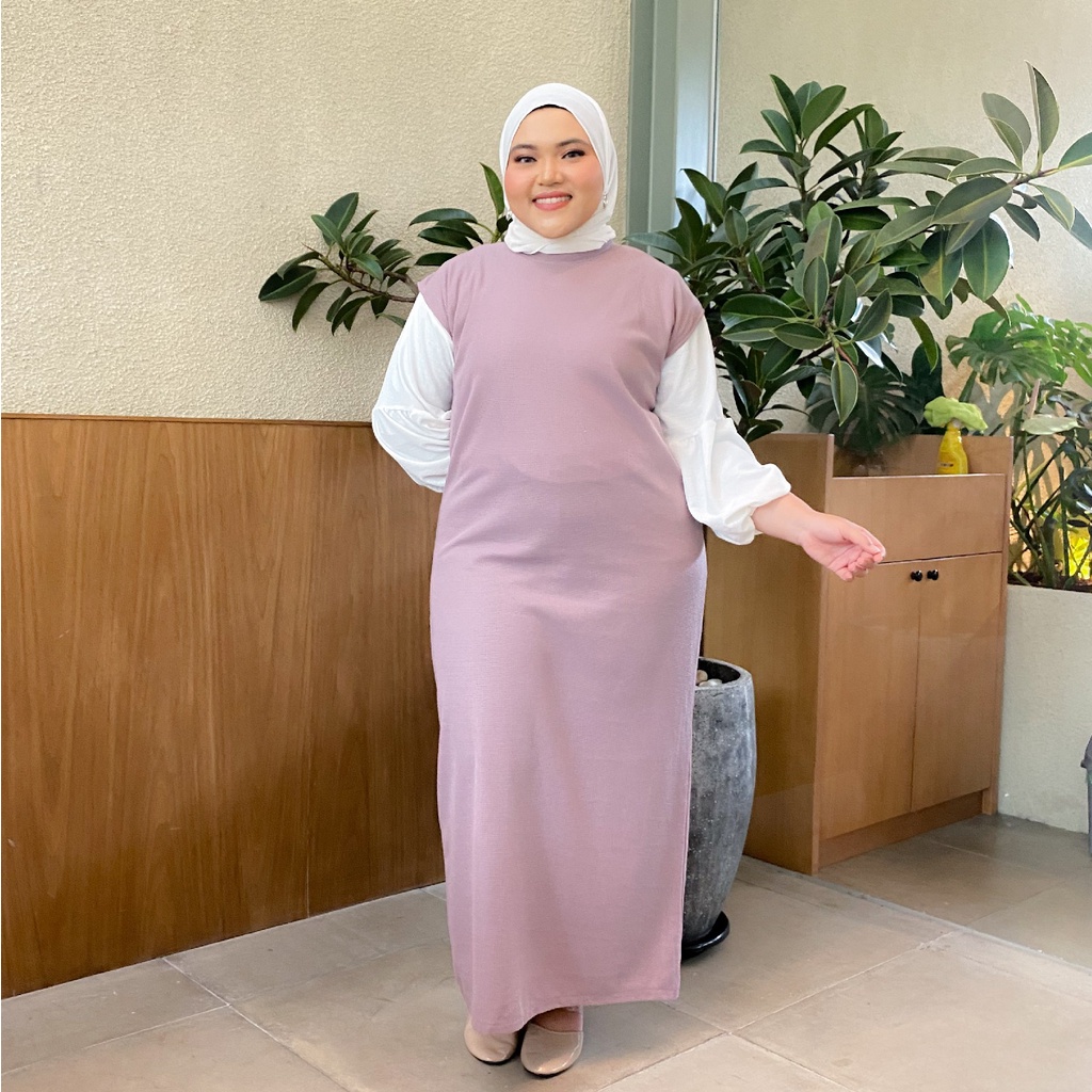 Siselyo Emma Oversize Dress Tanpa Lengan | Inner Dress Gamis Tanpa Lengan Gamis Jumbo