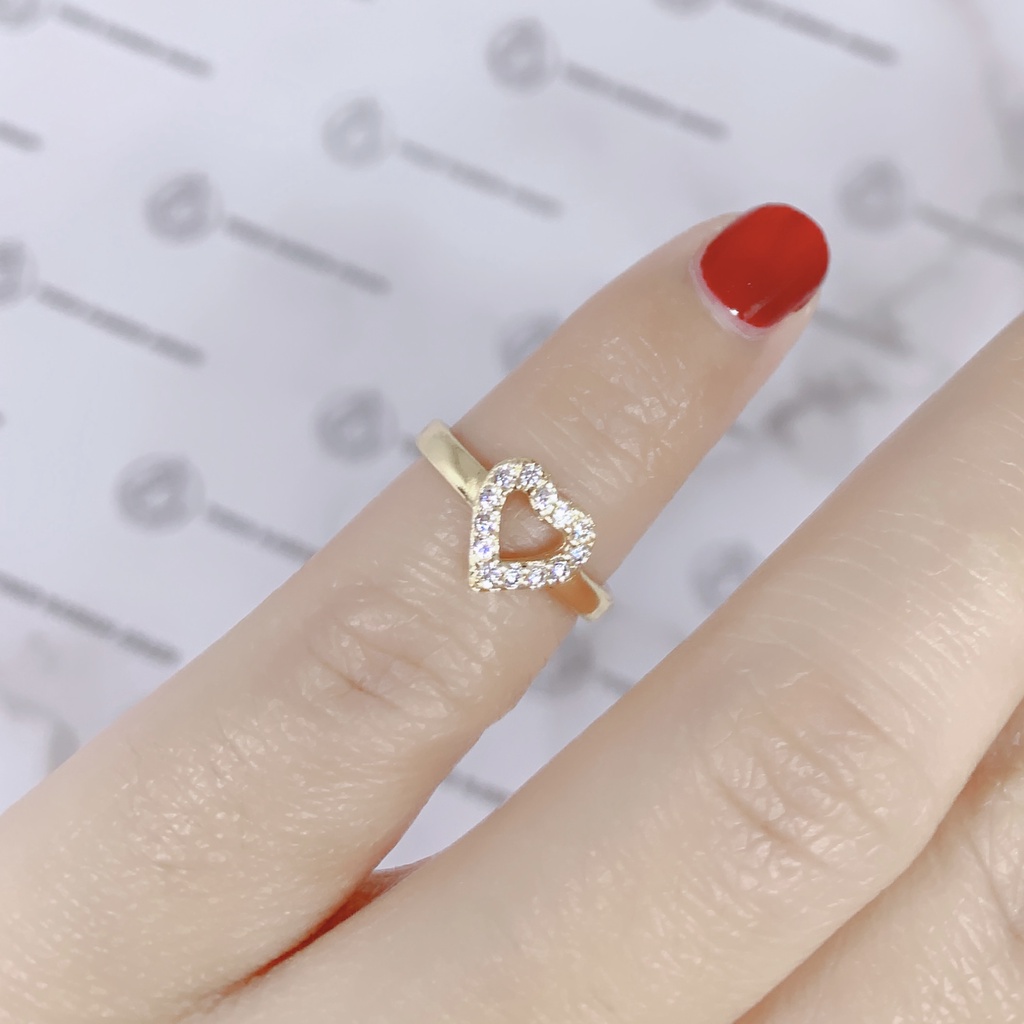 Cincin Anak Perempuan Xuping Gold Motif Permata Love *11