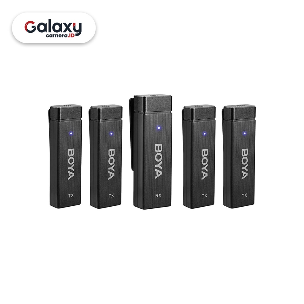 BOYA BY-W4 Ultracompact 4-Channel Wireless Microphone Garansi Resmi