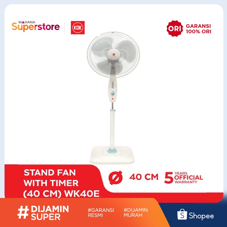 KDK Standing Fan Kipas Angin Lantai 16 Inch - WK40E