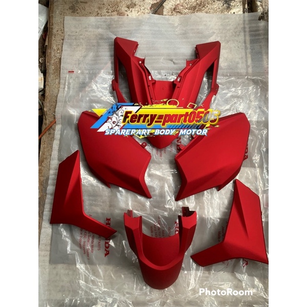 paketan depan vario 160 full body bodi halus vario 160 k2s 2022 original merah dof dop