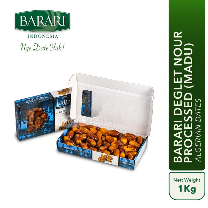 

Kurma Barari Deglet Nour Processed (Madu) 1Kg Algeria
