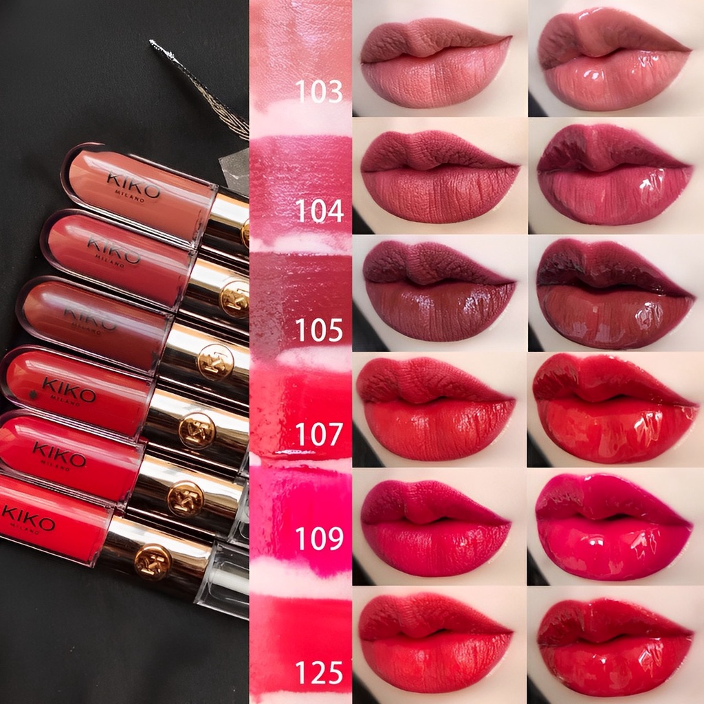 Kiko Milano 100% Asli Blossoming Beauty Long Lasting Matte Lipstick original lipstik matte tahan lama asli lipstik lip balm 6ML