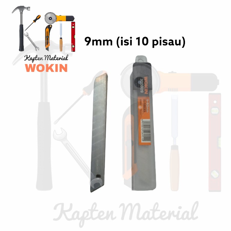 

Isi Cutter Kecil Wokin | Isi Pisau Cutter 9mm | Isi Pemotong Kertas | Kapten Material