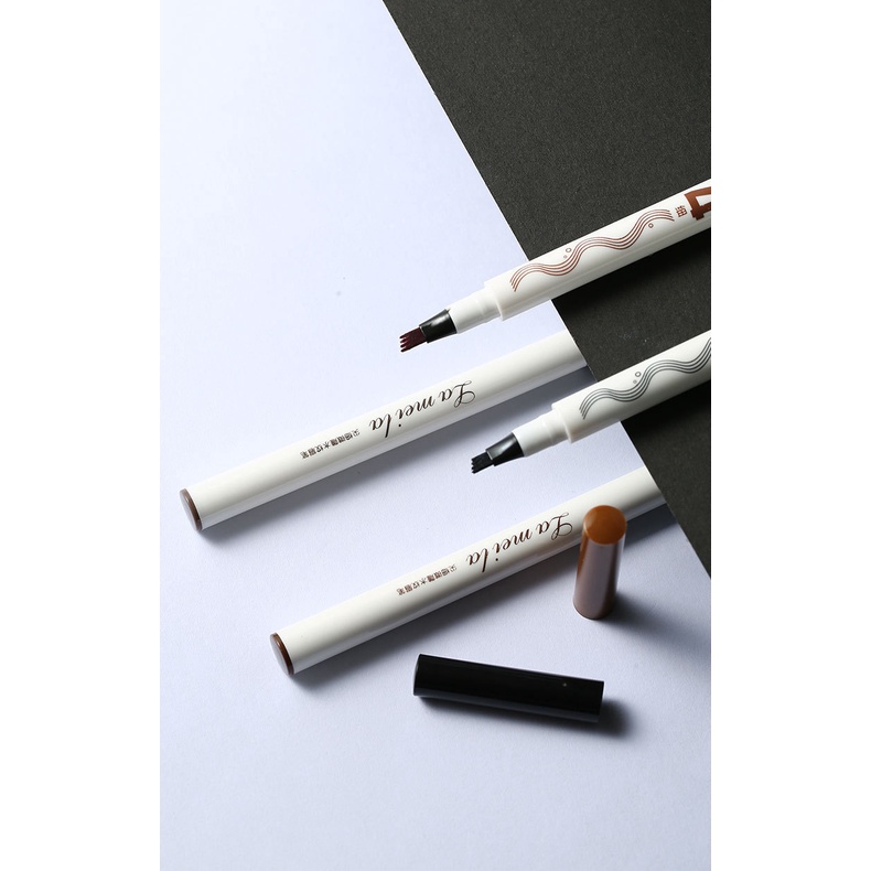 LAMEILA Eyebrow Pen Four-Claw Eye Brow Tint Fork Tip Waterproof And Drable Natural Eyebrow Long Lasting LA121