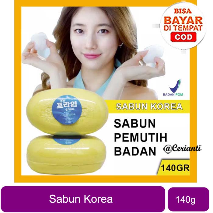 Sabun Korea Untuk Badan Wajah / Golden Egg Soap 100% BPOM ORI_Cerianti