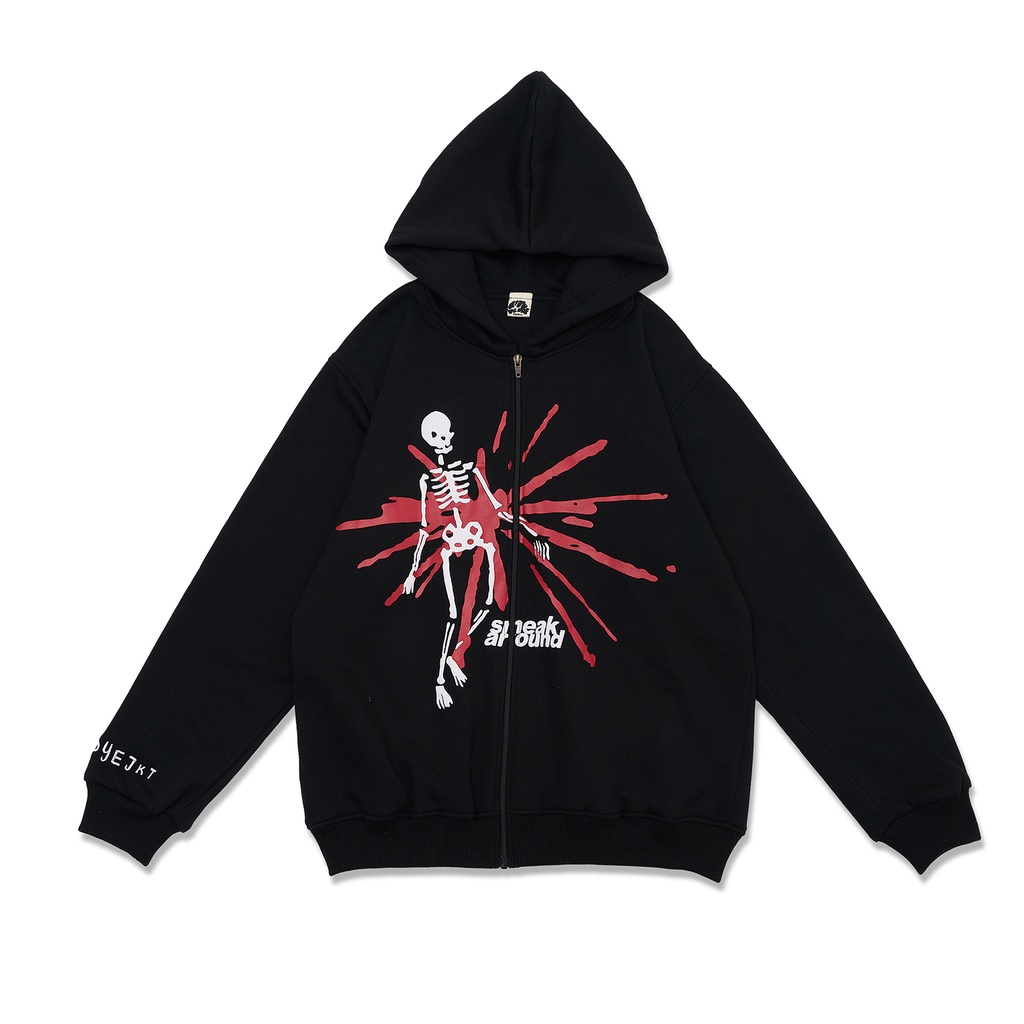 Skeleton Zipup Hoodie
