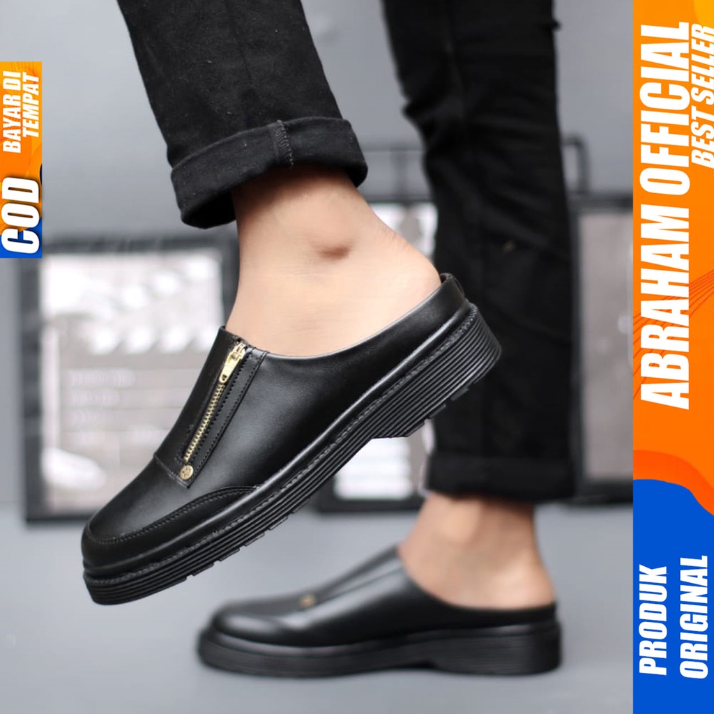 Sandal Sepatu Pria Casual Sendal Slide Pria Selop Distro Original Slop Abraham BUSTON