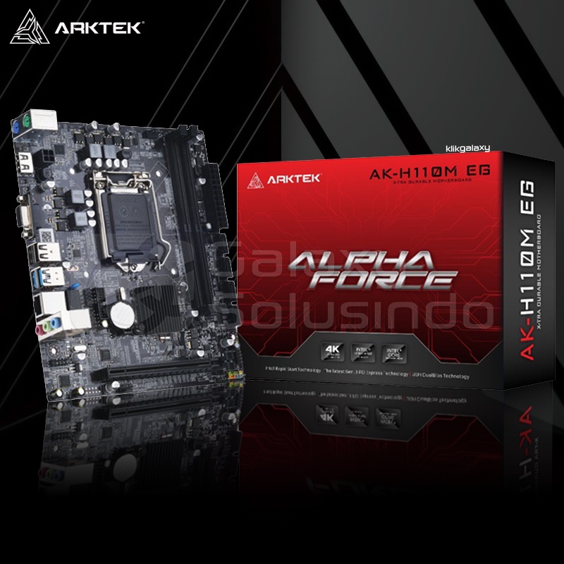 ARKTEK H110M EG Alpha Force Intel LGA1151 H110 DDR4 Motherboard