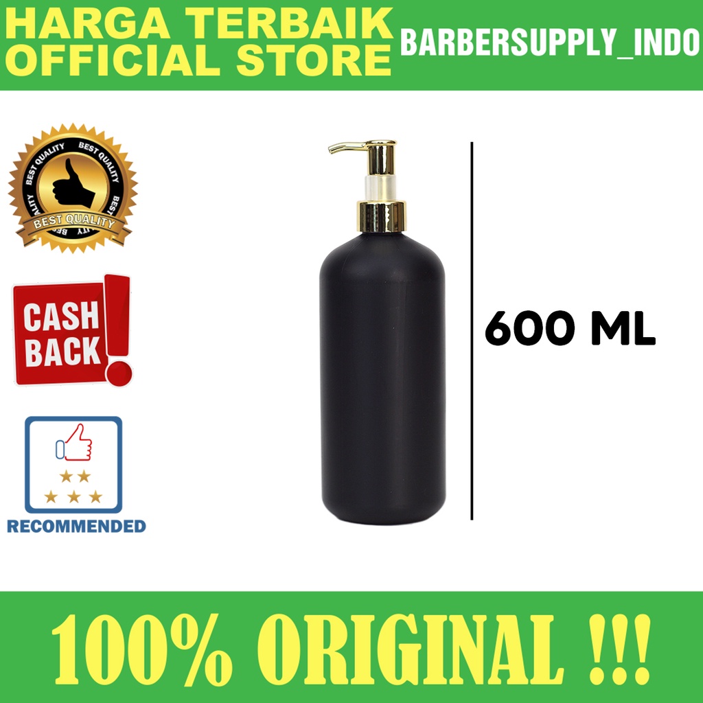 Botol Sabun Cair Pump Travel Plastik Bulat Cuci Piring Shampoo