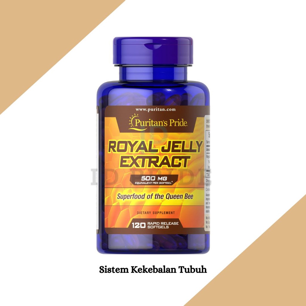 Puritan's Pride Royal Jelly Extract 500 mg 120 Softgels