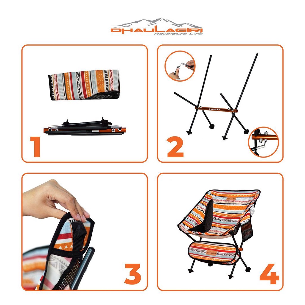 Kursi Outdoor Lipat Dhaulagiri Folding Chair FC 801