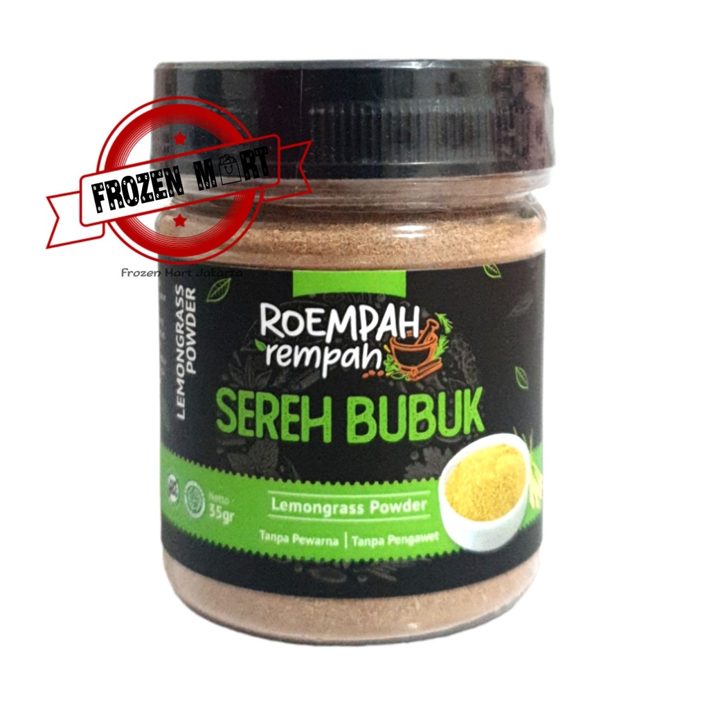 ROEMPAH REMPAH Sereh Bubuk Asli / Serai / Lemongrass Powder 35Gr