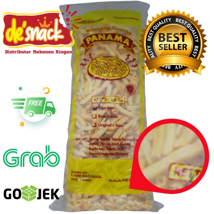 

Snack/Cemilan/Snack Kentang Stik Keju Merek Panama