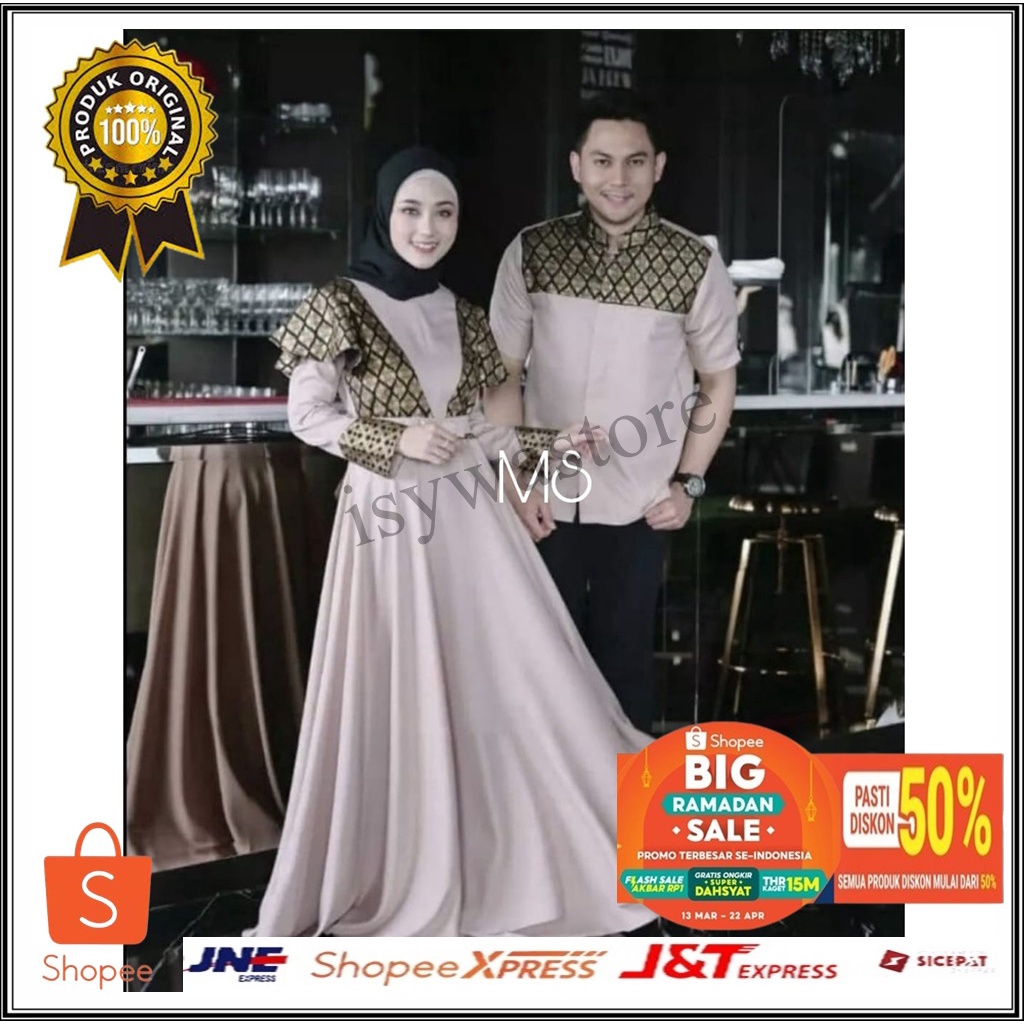 CP PRINCESS SOFT LILAC CAUPLE SARIMBIT PASANGAN SUAMI ISTRI TERBARU 2023 CAUPLE GAMIS WANITA DAN KEMEJA PRIA POLOS KOMBINASI BATIK LENGAN PENDEK 4 UKURAN M L XL XXL / CAUPLE KONDANGAN/CAUPLE PESTA/CAUPLE LEBARAN HARI RAYA IDUL FITRI 2023