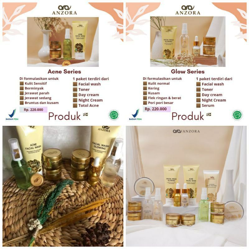 PAKET SKINCARE ANZORA DIJAMIN ORIGINAL