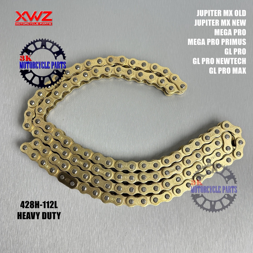 RANTAI RANTE RODA RANTAI RANTE MOTOR 428H-112L JUPITER MX JUPITER MX NEW 135 MEGA PRO PRIMUS MEGA PR