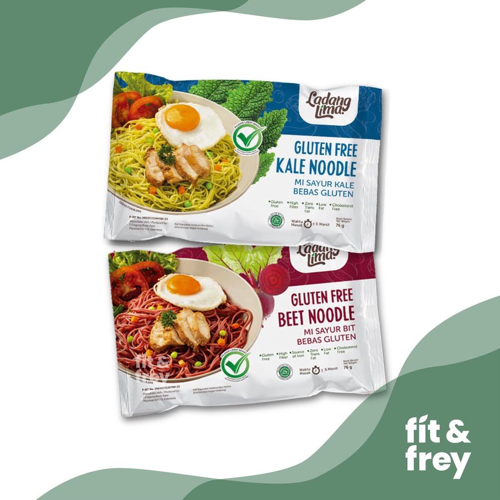 

>XG34448< LADANG LIMA Veggie Noodle 76g - Kale / Beet - Gluten Free - Mi Sayur Bebas Gluten - Mie Instan Sehat Halal