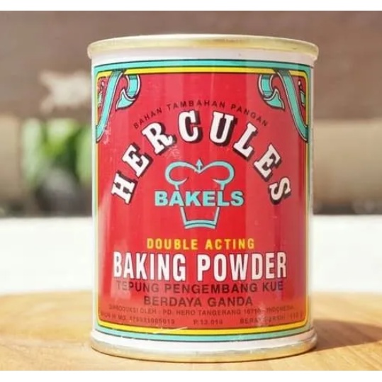 

Tepung Pengembang Kue Hercules Double Acting Baking Powder Kaleng 110gr